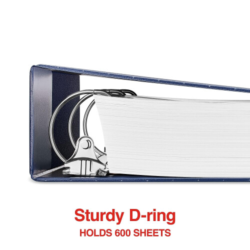 Staples Staples 82640 Standaard 3-Inch 3-Ring View Binder Blauw (26451-CC) 2