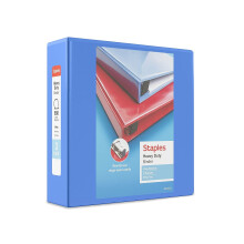 Staples 82665 Zware 3-Inch 3-Ring View Binder Periwinkle (24694)