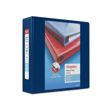 Staples 82668 Zware 3-Inch 3-Ring View Binder Blauw (24691)
