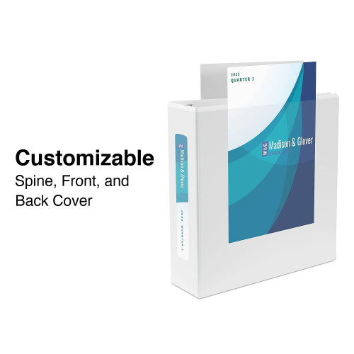 Staples Staples 3 inch heavy-duty view binder met D-ringen (wit) 1