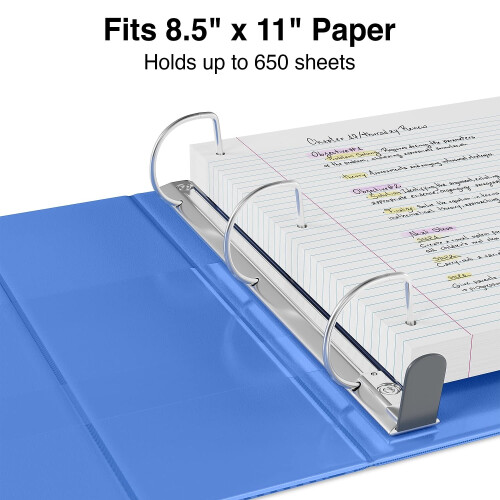 Staples Staples 82665 Zware 3-Inch 3-Ring View Binder Periwinkle (24694) 2
