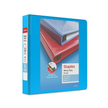 Staples 976034 1-1/2-Inch Heavy-Duty D-Ring View Binder Lichtblauw