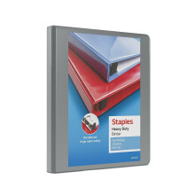Staples 976067 1/2-Inch Heavy-Duty Viewbinder met D-Ringen Grijs