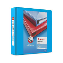 Staples 976038 Heavy-Duty 2-Inch D 3-Ring View Binder Lichtblauw (26350)