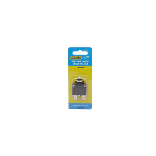Seachoice MINI-CIR BRKR-Push RESET-20AMP 1