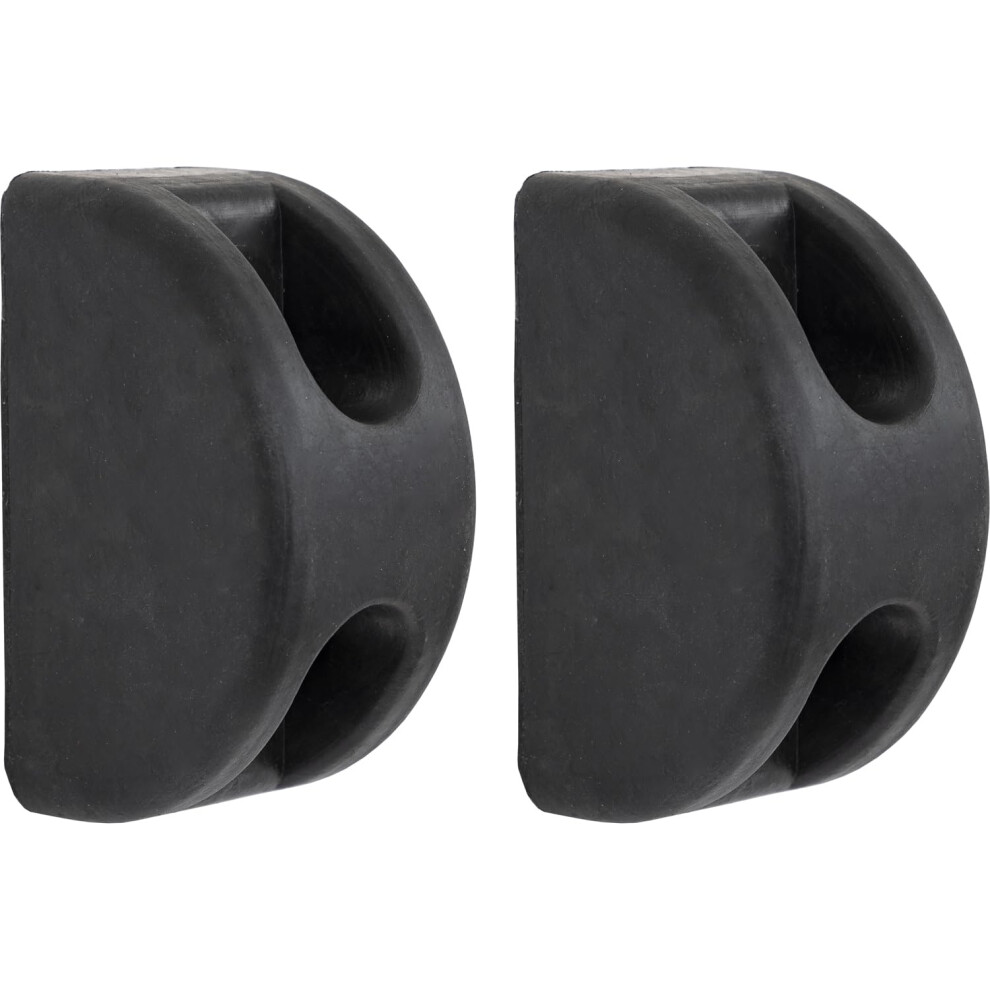 Buyers Products B5800 Molded D-Shaped Rubber Bumper 3 X 3-1/2 X 6 Inch Set Of Two Bumpers For Truck And Trailer Protection Durable Dock Bumper For 724920234948
