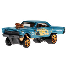 Vehνculo fundido a presiσn coleccionable Hot Wheels - Coche ciclσn Mercury Comet '65 - Verde azulado y dorado - HDH54-4/6