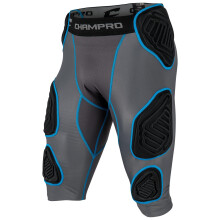 CHAMPRO Jungen Bull Rush 7-Pad Kompressionsgürtel, Medium, Anthrazit, Schwarz, Jugend Medium