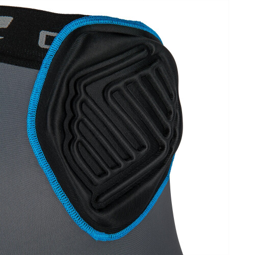 CHAMPRO Jungen Bull Rush 7-Pad Kompressionsgürtel, Medium, Anthrazit, Schwarz, Jugend Medium 2