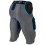 CHAMPRO Jungen Bull Rush 7-Pad Kompressionsgürtel, Medium, Anthrazit, Schwarz, Jugend Medium 2