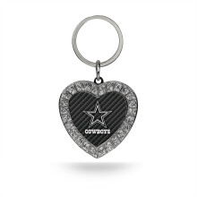 Rico Industries Cowboys - Conception en fibre de carbone - Porte-cls coeur en strass MKH1801CF