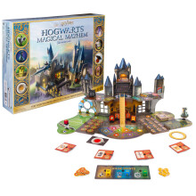 Juego de Mesa 3D Hogwarts Magical Mayhem | Harry Potter para Familias, Adultos y Niños de 8 años en adelante