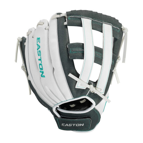 Easton | GHOST FLEX Jugend-Softballhandschuh | Linkswurf | 11"""" | Grau/Wei/Mint 2