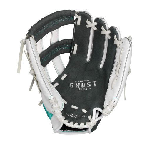 Easton | GHOST FLEX Jugend-Softballhandschuh | Linkswurf | 11"""" | Grau/Wei/Mint 1
