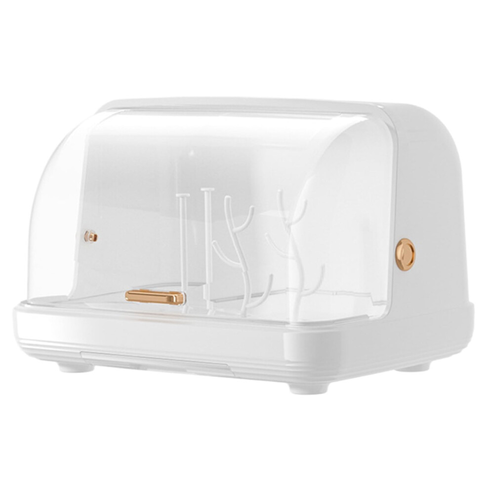 Baby Bottle Drying Rack With Lid, Vertical Storage, 15x10.6x9.1 In, Dustproof Cabinet Dryer For Kitchen