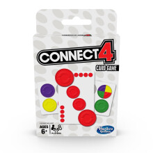 Hasbro Gaming Connect 4 kortspil til b?rn fra 6 ?r og opefter 2-4 spillere 4-i-en-r?kke-spil
