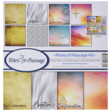 Reminisce Rites of Passage Scrapbook Collection Kit Multi Color Palette 12x12 tommer