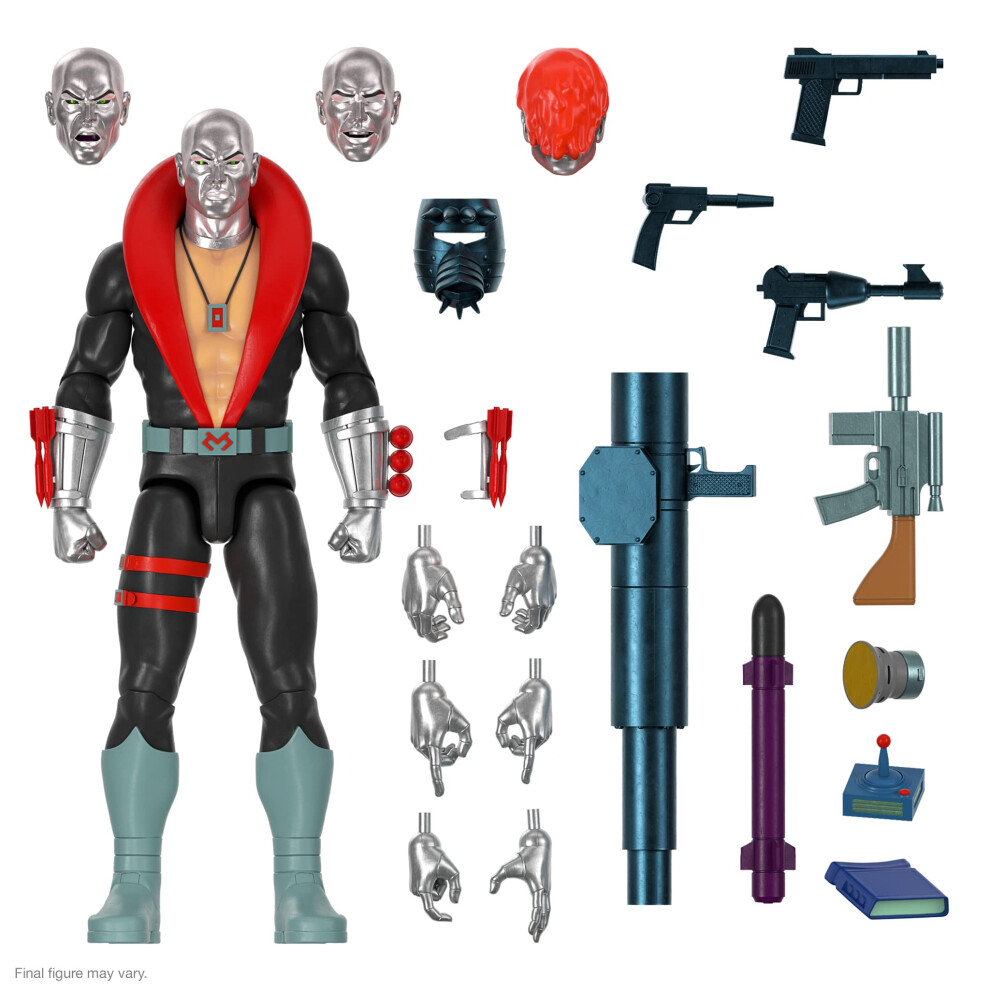 Photos - Action Figures / Transformers Action Super7 ULTIMATES! G.I. Joe Destro - 7"""" G.I. Joe  Figure with Accessories Classic Cartoon Collectibles and Retro Toy 