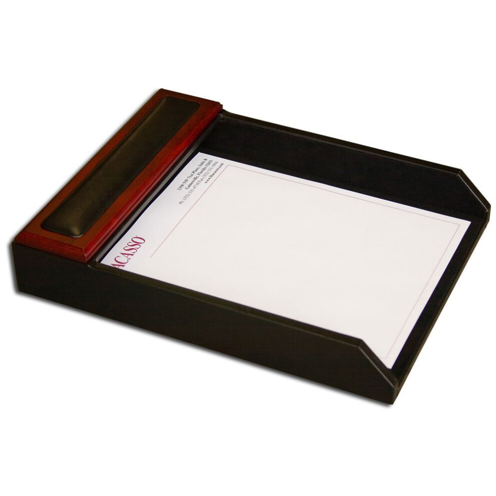 Dacasso Rosewood and Leather Letter Tray-image-OPC-PMCP9PQ-NEW