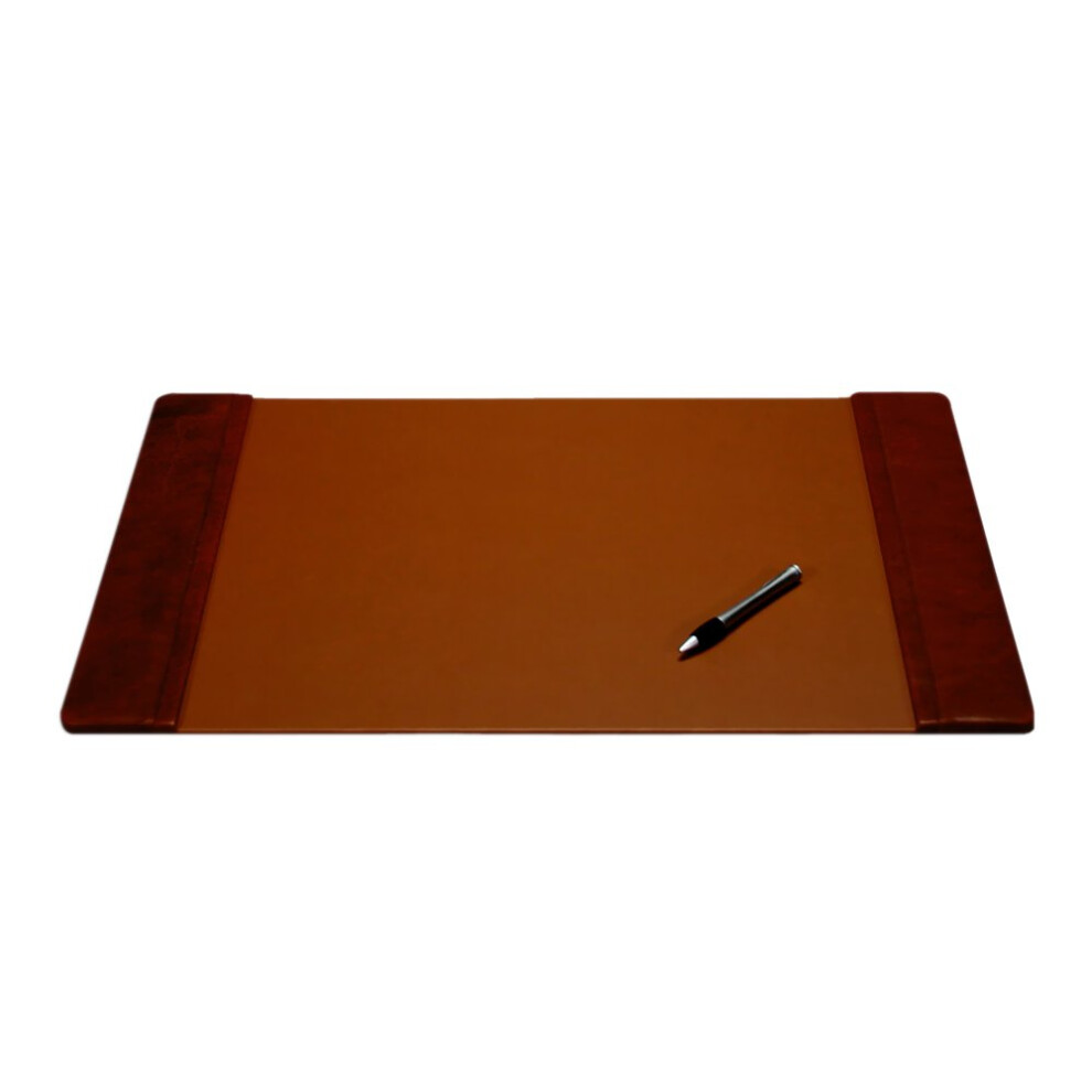 Dacasso Leather Desk Pad with Side Rails - Luxury Leather Desk Blotter for Writing - Executive Desk Surface Protector - (Mocha 22 x 14)-image-OPC-PMCP9QD-NEW
