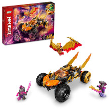 LEGO NINJAGO Coles Drachen Cruiser Fahrzeug Spielzeug, 71769 mit Golden Kai, Cole und Schlangenkrieger Minifiguren