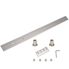 National Hardware N187-062 954 skjutdrrsjrnsprfrlngningssats i satinnickel