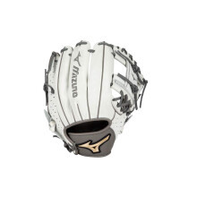 Mizuno GPE1175F1 Gant de softball Mizuno Prime Elite Infield/Pitcher Fastpitch 11,75"""" pour la main droite BLANC-GRIS