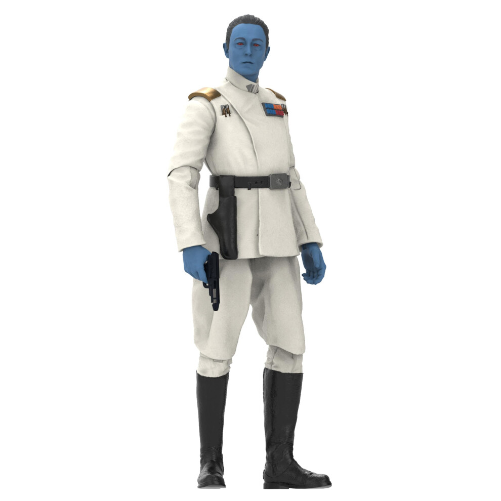 Star Wars Hasbro Series Grand Admiral Thrawn, Star Wars: Ahsoka Collectible 15Cm Action Figure G0021 Genuine Product Black