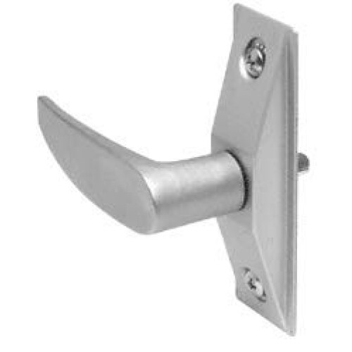 Linker hendel met gesatineerde aluminium afwerking