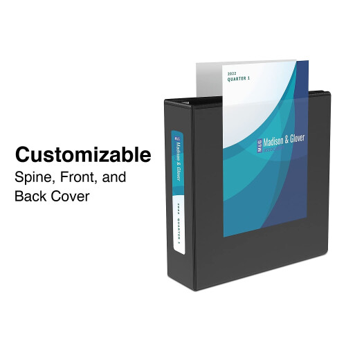 Staples 3" Staples Zware View Binder met D-ringen (Zwart) 1