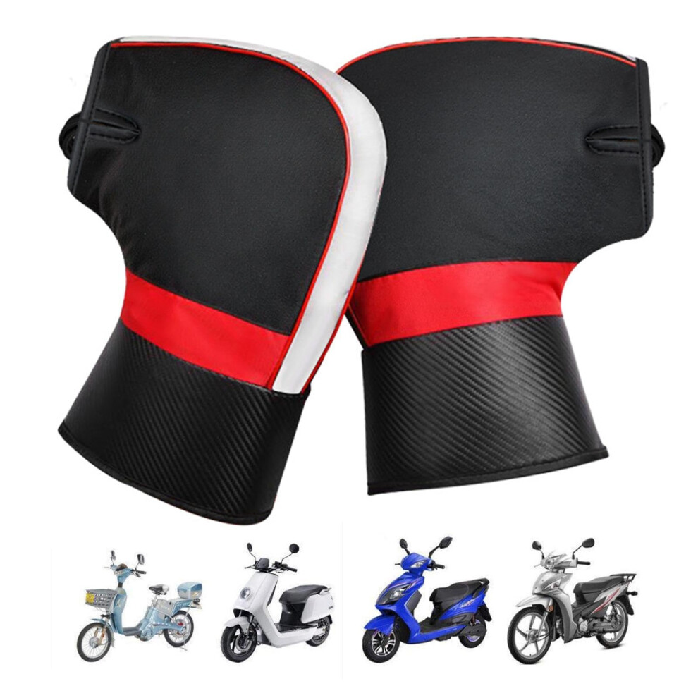 Motorcycle Handlebar Gloves Windproof Insulated Hand Muff Snowmobile Grip Covers For Cold Weather Cycling And Riding 9016109567932
