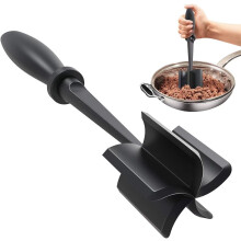 Meat Chopper Heat Resistant Masher Non-Stick Multi-Function Hamburger Chopper For Ground Beef Potatoes Kitchen Gadget