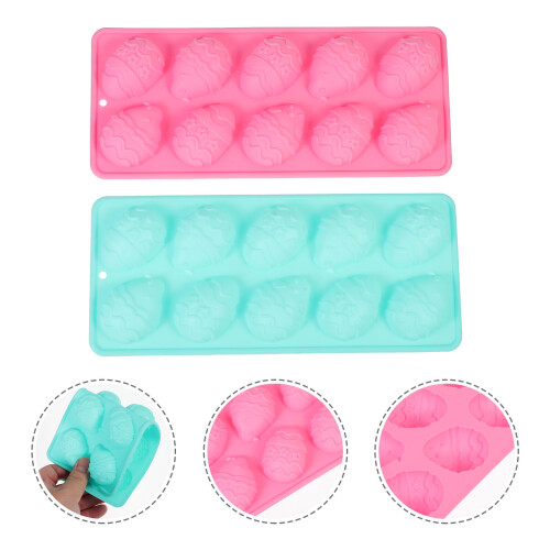 2Stk Silikon Ei Kuchenform Eiswürfelform Schokoladenform 2