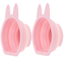 2 Unidades Limpa Pincéis De Maquiagem De Coelho Silicone