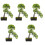 5 Unidades Enfeite De Árvore De Artificial Bonsai Vaso 5