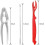 Seafood Tools 26-Piece Set Crab Crackers Seafood Scissors Lobster Sheller Shellfish Forks Nutcracker Set 2