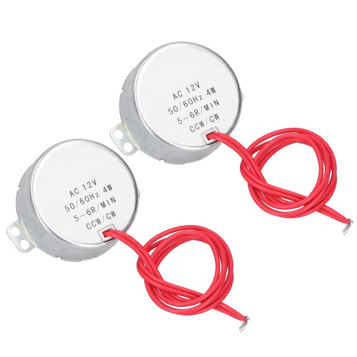 2Pcs AC Motor Synchron CCW/CW Micro Maschine 1