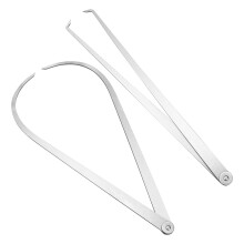 2Pièces Calibreurs Intérieur Extérieur Argentés Outils De Mesure