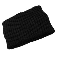 1St Handgeweven Zwarte Wol Haarband, Brei Accessoire Vrouwen
