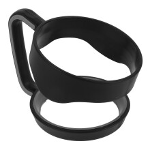Zwarte Plastic Grip Voor Tumblers Met Antislip En Stevige Pasvorm