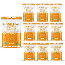 (Sunshine Pack of 10) Epsom Bath Salts 1kg Pure Natural Magnesium Sulphate
