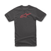 T-shirt Alpinestars manches courtes homme coton Ageless Classic noir rouge