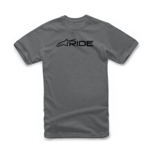T-shirt Alpinestars Ride 3.0 en coton Ă manches courtes pour homme, anthracite et noir