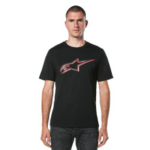 T-shirt Alpinestars manches courtes homme coton Ageless Shadow noir rouge