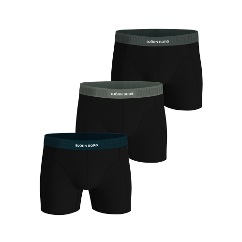 Lot de 3 boxers Bjorn Borg en coton stretch noir