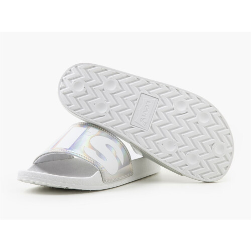(7.5) Levis Womens Sliders ~ June L Silver 2