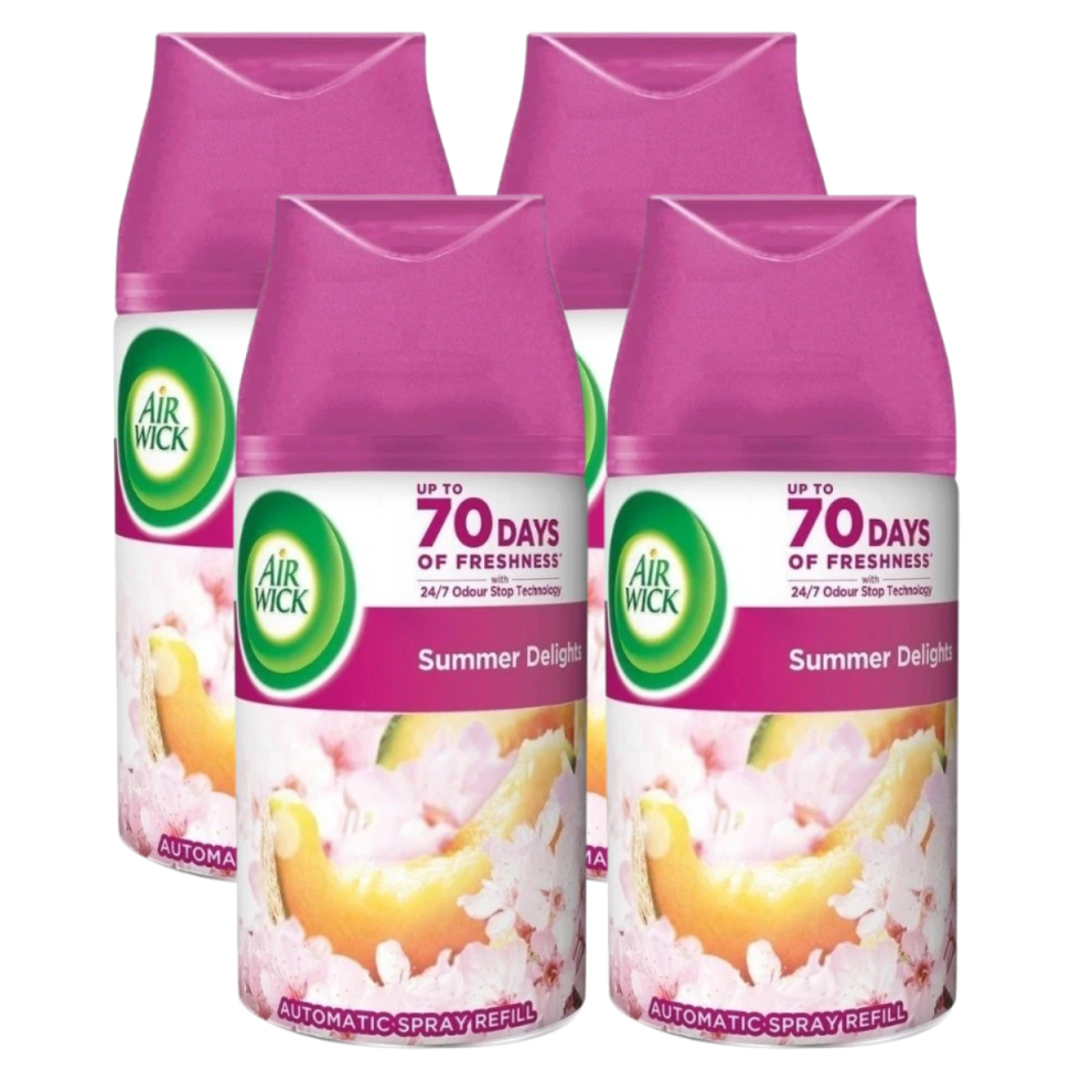 4 x Air Wick Freshmatic Max Automatic Spray Refill 250ml - Summer Delights-image-OPC-PFWJ2GW-NEW