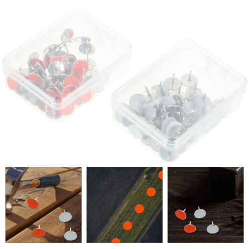 2 Boxen Reflektierende Tacks Für Wegemarkierungen 2