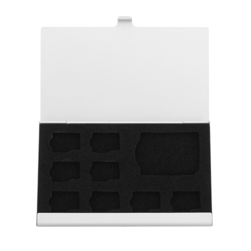 Custodia Memory Card 9 Scomparti in Lega Alluminio
