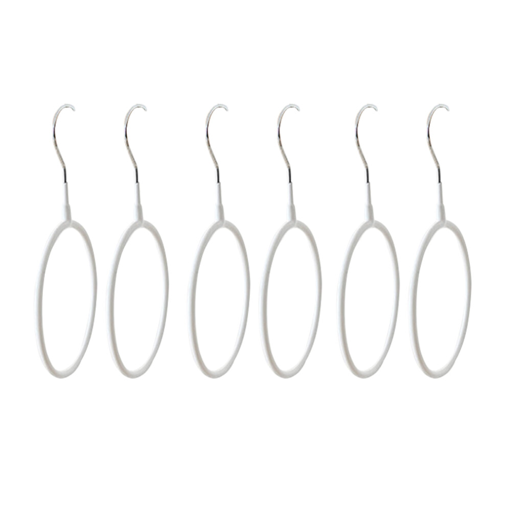 5 Sztuk WieszakóW Na PęTle Do Szafy Na Krawaty, , Szaliki (BiałY)-image